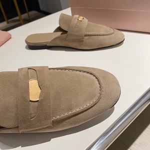 Zapatos Planos de Ballet de Cuero Genuino para Mujer, Diseño de Alta Calidad con Lazos de Seda y Satén, Pantuflas Casuales para Caminar, Aptas para Todas las Temporadas - Product Image 4