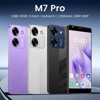 Smartphone M7 Pro Android 8.1, réseau 4G, écran HD 5 pouces, 2 Go de RAM, 16 Go de ROM, batterie 2500 mAh, double SIM, téléphone portable de poche