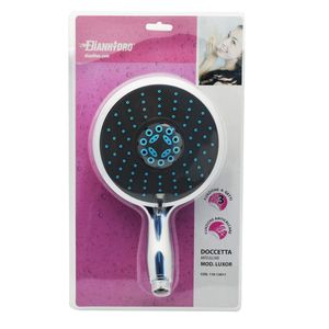 Doccetta manuale Luxor 150mm a 3 getti anti-calcare, accessorio premium per box doccia - Product Image 2