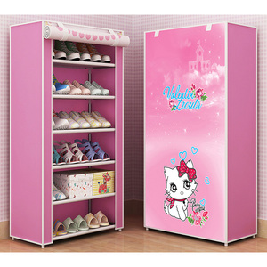 4/5/6/8Tiers Standing Shoe Cabinet Home Storage Shoe Organizer Fabric Shoe <strong>Racks</strong> With Nonwoven Dustproof Cover