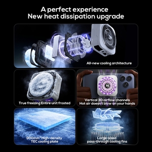 Refroidisseur de téléphone professionnel MEMO CX21 RGB à semi-conducteurs 18W, ventilateur de refroidissement magnétique pour iPhone, Android et jeux - Product Image 4
