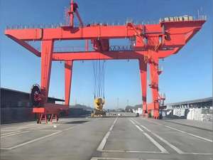 Кран портовый козловой на гусеничном ходу для контейнерных терминалов, 45/60 тонн, с управлением ПЛК, редуктором и подшипниками, сертифицированный CE - Product Image 2