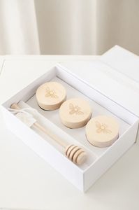 Caja de regalo de cartón rígido de lujo con revestimiento UV de lámina y logotipo personalizado en relieve para tarro/botella de embalaje miel de lujo - Product Image 6