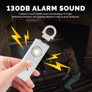 Anti Lost Rechargeable Bluetooth Personal Safety Alarm Keychain SOS Emergency Panic Alarm For Elderly/Child