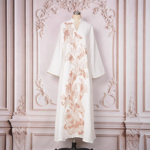 MT548 Novo Vestido de Festa Feminino Elegante com Contas e Apliques, Moda Leve e Luxuosa - Product Image 4