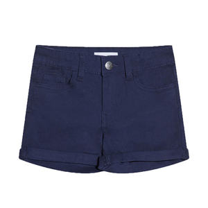 Shorts de jeu en tricot turquoise classique à taille haute pour filles, séchage rapide, respirant, coton-polyester, conçu pour les terrains de jeux - Product Image 1