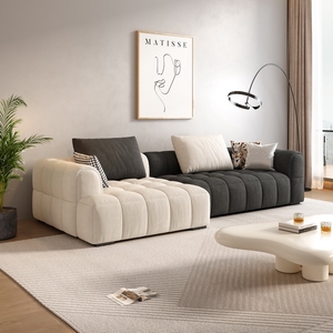 ソファセット高級デザインスタイル家具モダン猫スクラッチ生地リクライニングチェアセット断面ハイテク生地コーナーソファ - Product Image 5