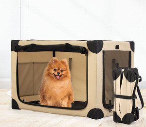 Vente chaude Portable Colapsable En Acier Inoxydable Chien Cage Pliable Petite Taille Intérieur Chat Chien <span class=keywords><strong>Pet</strong></span> Cage pour Chiens Chats - Product Image 3