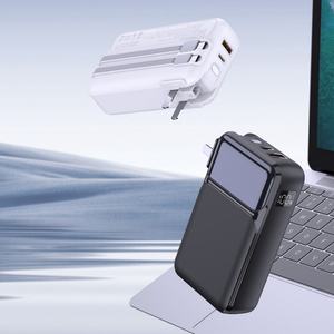 Nouvelle batterie externe multifonctionnelle à charge super rapide 20000mAh grande capacité avec câbles - Product Image 5