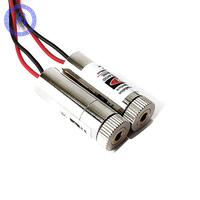 Module Laser à ligne rouge, lot de 2 pièces, 5mW, 650nm, 3-5V, avec pilote