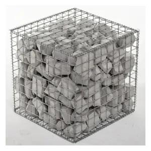 easy installation galfan cloture de jardin en 1x1x1 galvanized chain link pvc coated gabion basket box 100 x 50 wall wire mesh