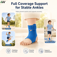Vente flash : Attelle de cheville réglable unisexe ultra-fine respirante en tissu Oxford, protection pour la salle de sport, le fitness et le volleyball