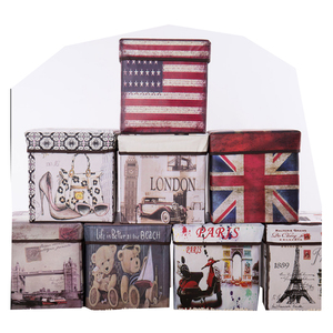Colorful Printed Folding <strong>Storage</strong> Ottoman /<strong>Storage</strong> Stool <strong>Box</strong>/<strong>Storage</strong> <strong>Seat</strong> - Product Image 1
