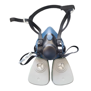 Maschera Medica Antiallergica in Gomma a Mezzo Viso Ayonsafety, Standard, 3 Strati, 2 Porte, Riutilizzabile, con Fascia Regolabile a Quattro Punti - Product Image 4