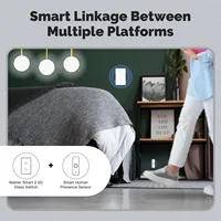 Interrupteur intelligent WiFi MOES Tuya Matter 2.5D version US, compatible avec Alexa/Google Home/Apple HomeKit/SmartThings, fil neutre requis