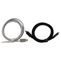 Cable de Carga Rápida para Teléfono, Puertos C a C, Cable de Carga Trenzado para Cargador de Teléfono Móvil, Cable de Carga para Teléfono, Cable de Datos USB