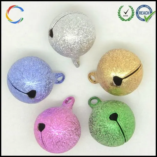 Small bell with colorful design,shinny small bell hot sale