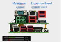 Carte mère industrielle PCIO ITX 100x83mm avec processeur N3350 intégré, carte mère pour appareil portable, mini carte mère pour affichage numérique