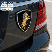 Badge de voiture de luxe en plastique ABS avec lettres en relief 3D à effet brillant pour la personnalisation de marques automobiles