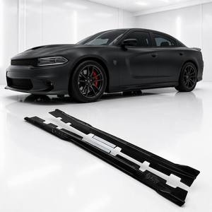 Faldones Laterales Estilo Hellcat para <span class=keywords><strong>Dodge</strong></span> Charger <span class=keywords><strong>SRT</strong></span> 2015-2021, Fácil Instalación, Divisor Lateral, <span class=keywords><strong>Precio</strong></span> Directo de Fábrica - Product Image 1