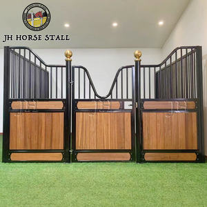 प्रमाणन फार्म घुड़सवारी स्थिर थोक उत्पादों के घोड़े के उपकरण गैर विषैले पाउडर लेपित सतह के साथ ठोस घोड़े के स्टॉल - Product Image 5