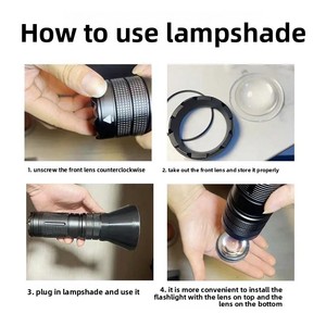 <span class=keywords><strong>Lampe</strong></span> <span class=keywords><strong>torche</strong></span> LED de photographie améliorée avec éclairage zoom quadricolore, affichage numérique, 1000 <span class=keywords><strong>lumens</strong></span>, portée du faisceau de 100 m - Product Image 4