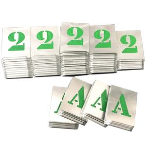 Ensemble de pochoirs en alliage d'aluminium en acier inoxydable pour dessin de lettres et de figures - Product Image 5