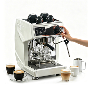 Machine à expresso professionnelle Rich Crema Brewing, modèle classique pour la préparation de café au goût traditionnel - Product Image 1