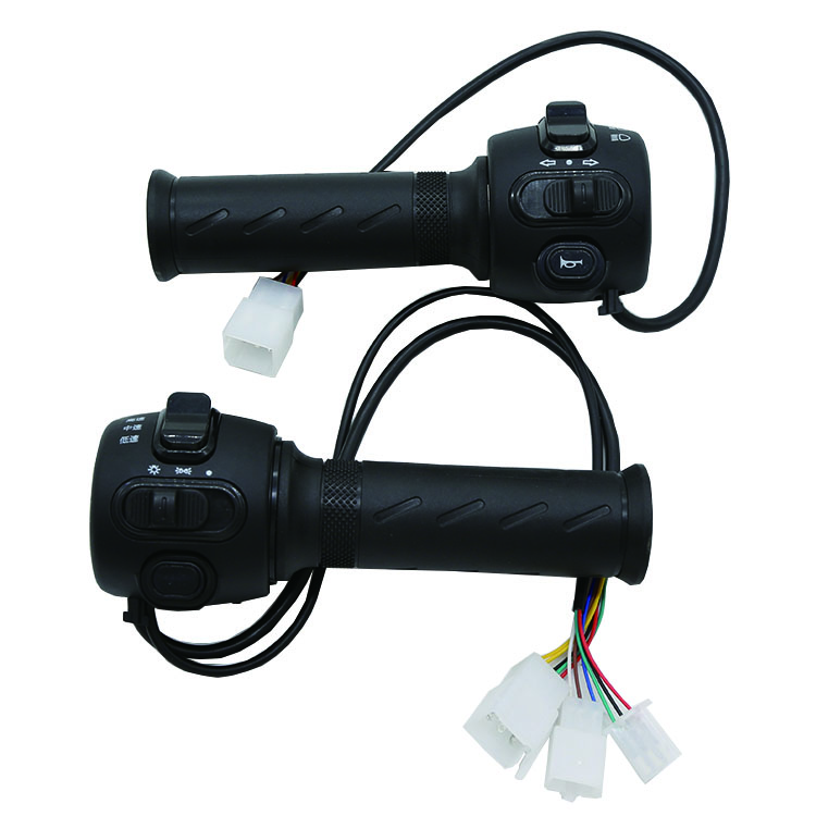 Ускоритель скорости электровелосипеда мотоцикла, переключатель управления скоростью, Встроенная ручка в сборе, ручка для скутера, кнопка светового сигнала