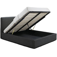 Lit en tissu pour chambre à coucher, mobilier de maison, dernières conceptions de lits doubles avec rangement à vérin à gaz