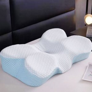 Bướm đường viền Bộ nhớ bọt gối bên ngủ chỉnh hình Ergonomic ngủ cổ tử cung hỗ trợ gối bán buôn tùy chỉnh giường gối - Product Image 1