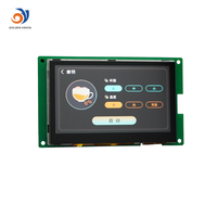 Écran TFT LCD IPS de 4,3 pouces avec écran tactile capacitif et interface RS232, résolution 800x480