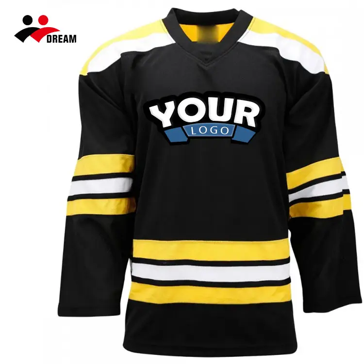 Tùy chỉnh Ice Hockey Jersey hoàn toàn thăng hoa đội đồng phục thể thao mặc thực hành Ice thêu Hockey Jersey cho bán