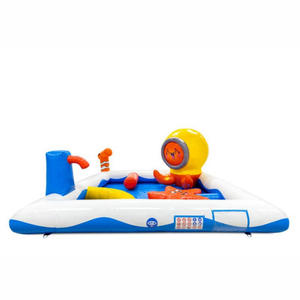 儿童充气水滑梯充气屋，带戏水池和互动游戏，章鱼造型 - Product Image 2