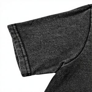 Camiseta Gráfica Oversize de Manga Corta para Hombre, 230g, Algodón Puro, Cuello en V, Estilo Y2K, Estampado en Caliente con Etiqueta - Product Image 1