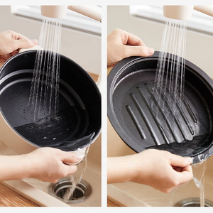 Ankale Revestimiento antiadherente Sartén eléctrica para el hogar 3L Control automático del termostato Ahorro <span class=keywords><strong>de</strong></span> energía Pizza Grill Pan Aparato <span class=keywords><strong>de</strong></span> cocina. - Product Image 6