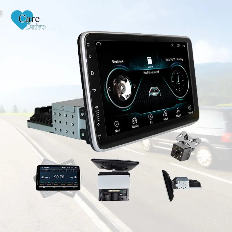 Caredrive Autoradio Autoradio 2 Din Android Stereo 7 Inch Auto Audio Rds Multimidia Speler Gps Navigatie Touchscreen Universeel