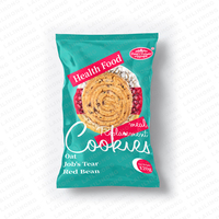 Biscuits sablés croustillants directement de l'usine, biscuits à la fève rouge et à l'orge, faible teneur en glucides, faible teneur en matières grasses, variété de saveurs en boîte