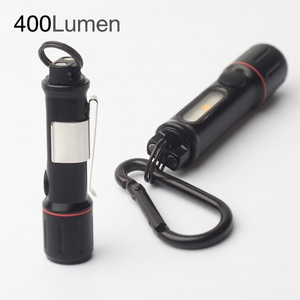 400 Lumen IPX4 Rated USB-C <b>Rechargeable</b> LED Camping Use Mini Flashlight Torch - Product Image 1