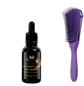 Botella de suero para el cabello de aceite de coco de vidrio de 30ml/60ml OEM, <span class=keywords><strong>tratamiento</strong></span> para el crecimiento del cabello con peine de pulpo de masaje - Product Image 1