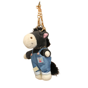 Lindo Llavero de Peluche de <span class=keywords><strong>Pony</strong></span> Vestido, Muñeco de <span class=keywords><strong>Pony</strong></span> Suave, Colgante para Bolso, Regalo para Niñas y Niños - Product Image 1
