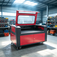 Machine de découpe et de gravure laser CO2 Gauss 6090 de type portique à refroidissement par eau pour PVC, MDF, acrylique, cuir - Prix usine