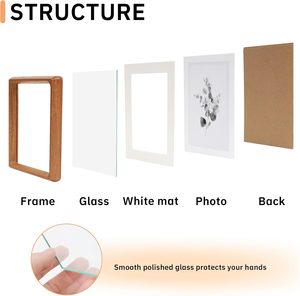 <b>Black</b> Walnut Solid Wood Round Corner Arc Picture <b>Frame</b> Display Tabletop Home Decor Wholesale <b>Photo</b> <b>Frame</b> - Product Image 5