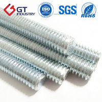 Double End Stud Bolt ASME B18.31.2 A193 B7 1-1/8 Zinc Galvanized for Heavy Industry