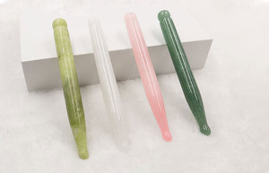 Handmade Natural Quartz Facial Massage <strong>Pen</strong> Gua Sha Scraping Wand Tools Guasha for Body Eye Neck Back <strong>Acupuncture</strong> <strong>Therapy</strong> Point - Product Image 4