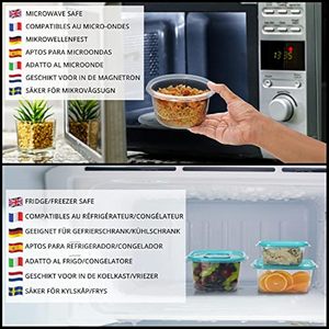 Brand New High Quality Eco-Friendly Modern Set 7 Transparent PET Food Storage Containers 0-1L Capacity Injection Technology - Product Image 4