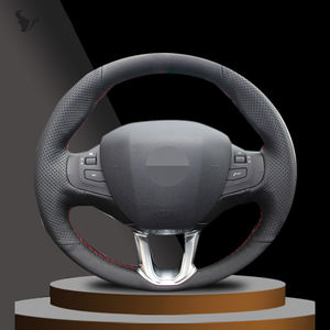 <span class=keywords><strong>Funda</strong></span> de cuero Artificial para <span class=keywords><strong>volante</strong></span> de coche, protector especial para <span class=keywords><strong>Peugeot</strong></span> <span class=keywords><strong>208</strong></span>, <span class=keywords><strong>Peugeot</strong></span> 2008, color negro, cosido a mano - Product Image 1