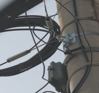 Support de câble de descente FTTH en acier inoxydable et plastique, type S, ancrage résistant aux UV, matériel extérieur aérien pour fibre optique