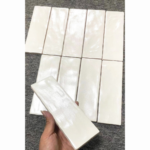 Thanh lịch màu trắng sữa màu be tráng men gạch men ngọc trai tráng men nhà bếp backsplash gạch sứ gốm gạch trang trí phòng tắm