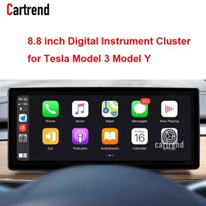 หน้าจอแสดงผลดิจิตอลขนาด 8.8 นิ้ว สำหรับ <span class=keywords><strong>Tesla</strong></span> <span class=keywords><strong>Model</strong></span> <span class=keywords><strong>3</strong></span> Y แผงหน้าปัด LCD พร้อมระบบ Wireless CarPlay และ Android Auto รองรับระบบนำทาง - Product Image 2